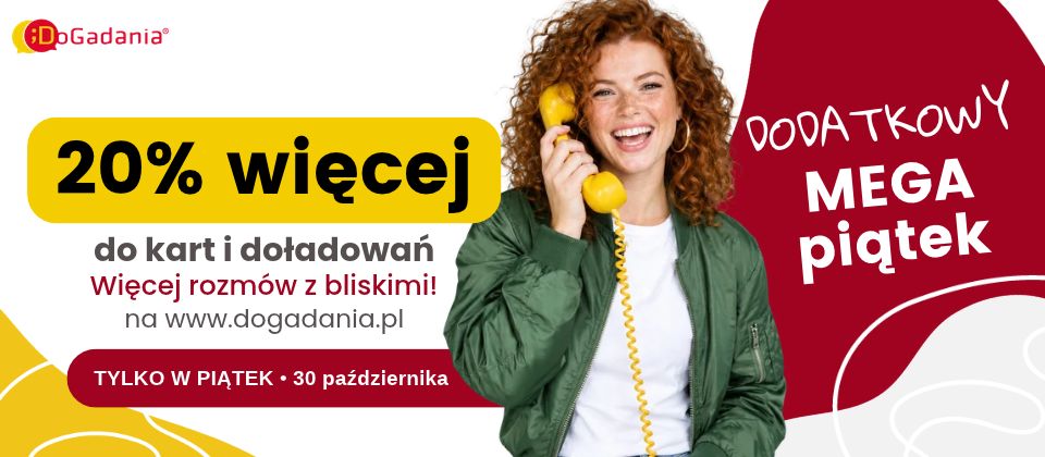 Dodatkowy MEGA Piątek: 20% więcej na rozmowy z bliskimi